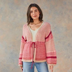 💗Sundance Free in Spirit Crochet Cardigan
